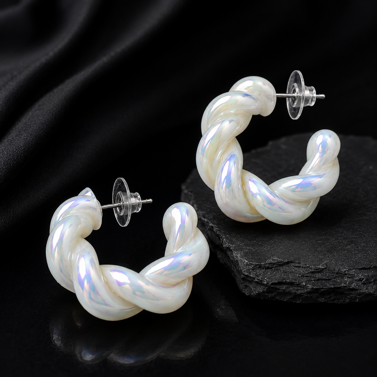 Twisted Hoop Earrings