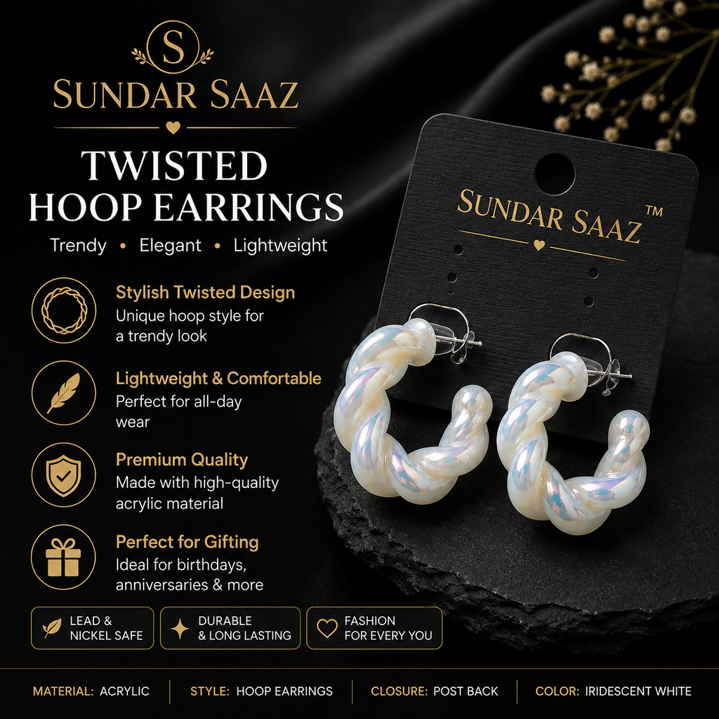 Twisted Hoop Earrings