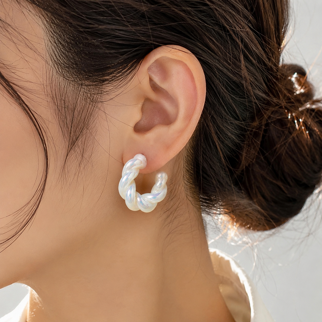 Twisted Hoop Earrings