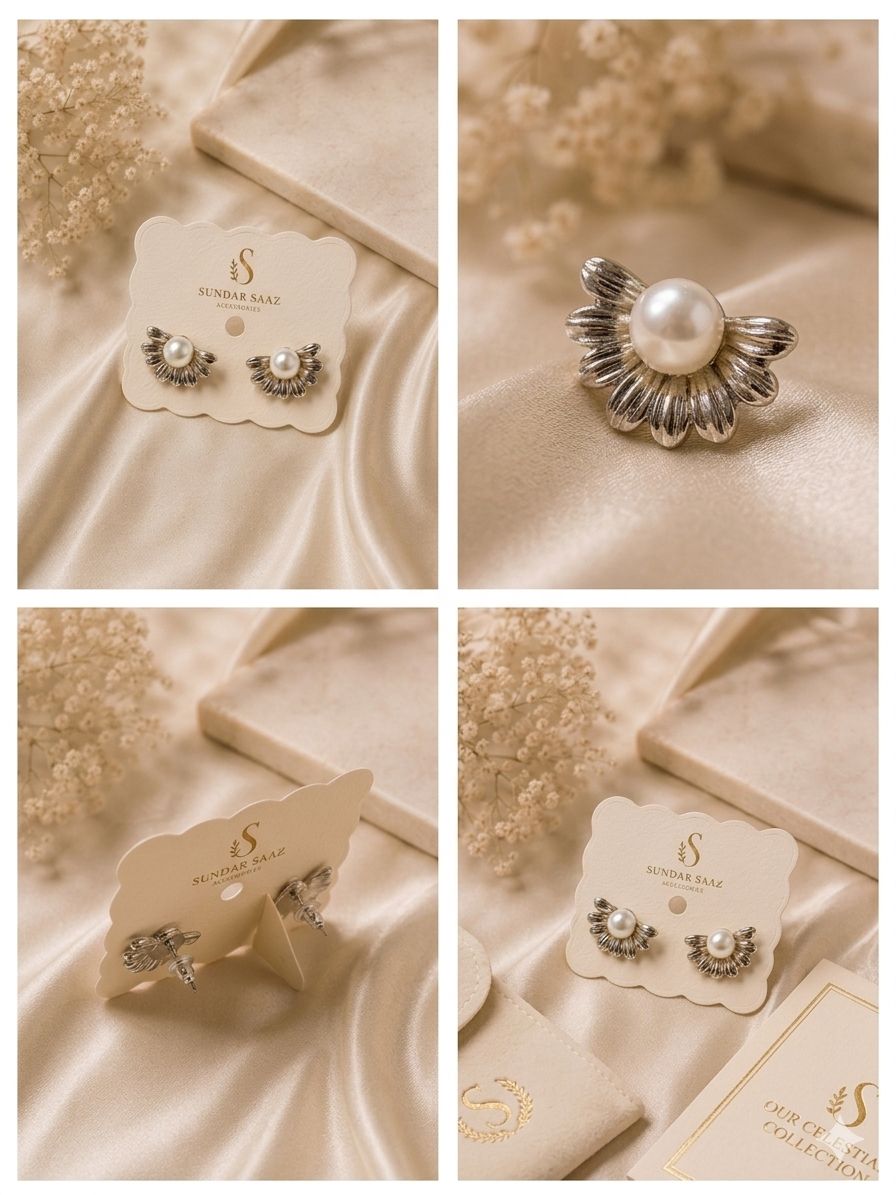 Pearl Bloom Stud Earrings